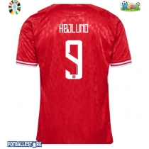 Danmark Rasmus Hojlund #9 Hjemmedrakt EM 2024 Kortermet